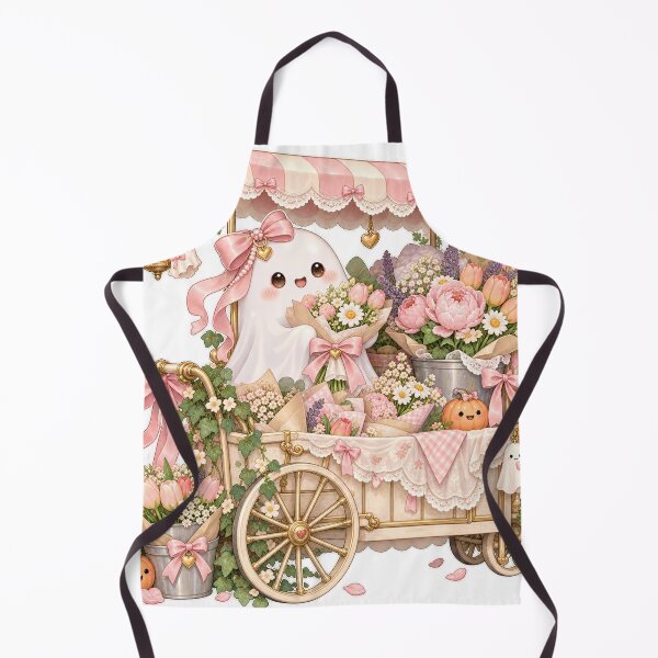 Item preview, Pastel Ghost Florist Halloween Flower Cart designed and sold by Drip stamp.