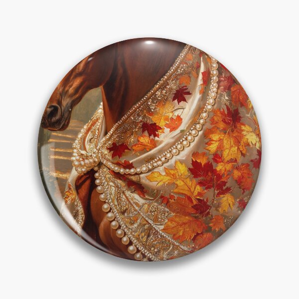 Item preview, High Fashion Equestrian Horse Autumn Leaves Art designed and sold by KAMOCHI Art.