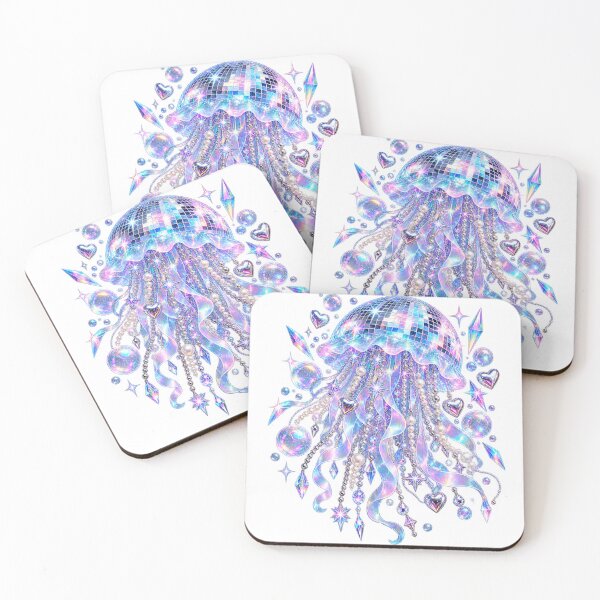 Item preview, Holographic Disco Jellyfish Y2K Crystal Chandelier designed and sold by Drip stamp.