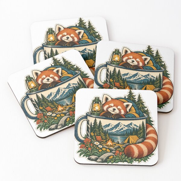 Item preview, Red Panda Camping Enamel Mug Adventure designed and sold by Drip stamp.