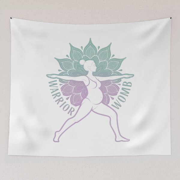 Aperçu de l'œuvre Warrior Womb Purple Sage Mandala Wide Legged créée et vendue par 108stillness.
