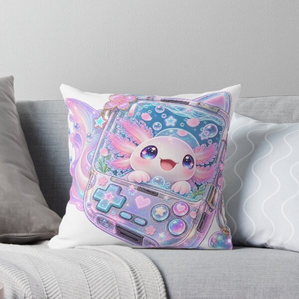 Item preview, Kawaii Axolotl Retro Handheld Aquarium Game designed and sold by Drip stamp.