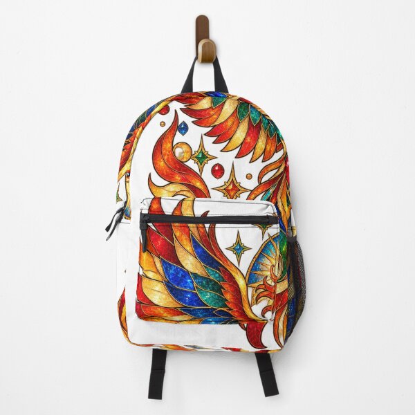 Item preview, Radiant Stained Glass Phoenix Celestial Firebird designed and sold by Drip stamp.