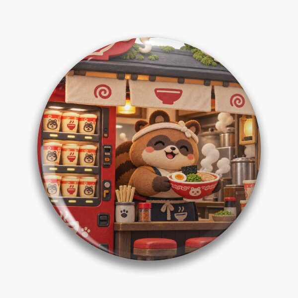 Item preview, Cozy Miniature Tanuki Japanese Ramen Shop designed and sold by Drip stamp.