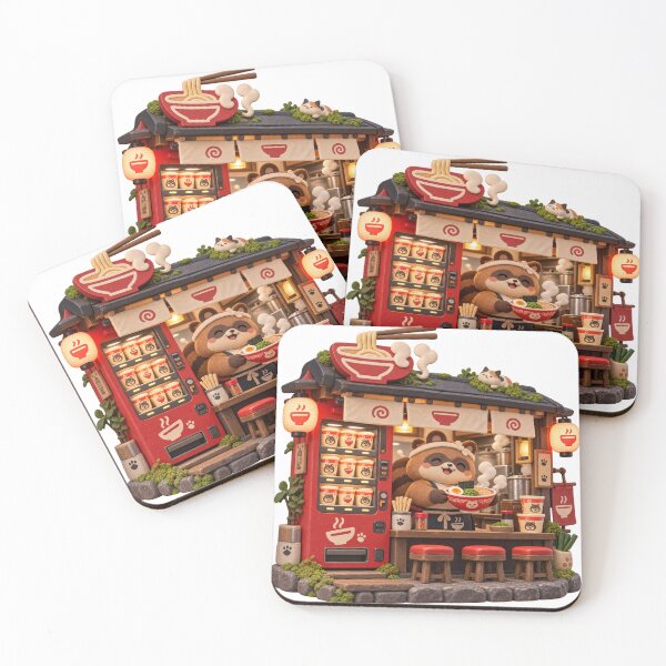 Item preview, Cozy Miniature Tanuki Japanese Ramen Shop designed and sold by Drip stamp.