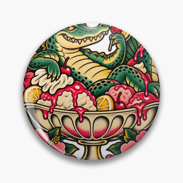 Item preview, Crowned Alligator Tropical Ice Cream Sundae designed and sold by Drip stamp.