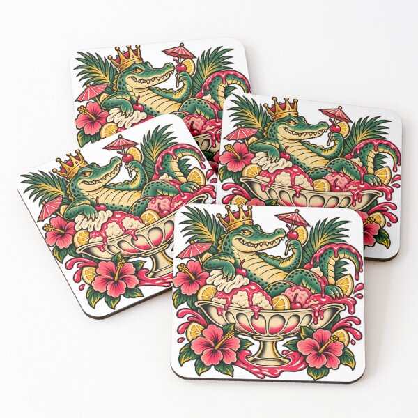 Item preview, Crowned Alligator Tropical Ice Cream Sundae designed and sold by Drip stamp.