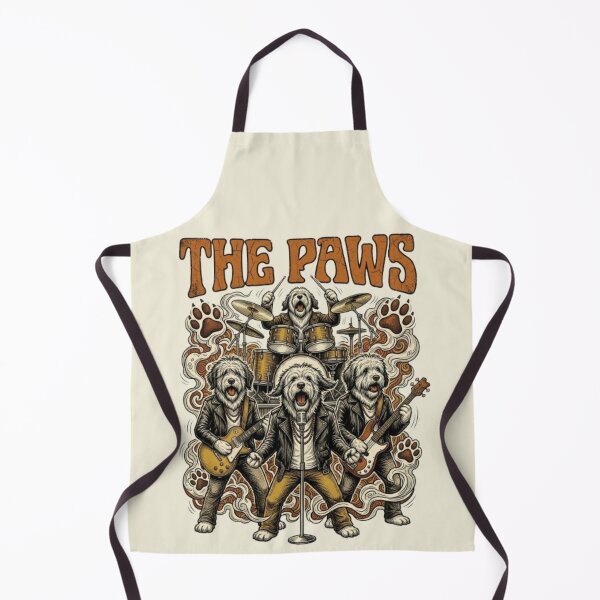 Item preview, The Paws Dog Band Funny 60s Psychedelic Dog Vintage 60s Psychedelic Gift Dog Lover Music Lover Gift designed and sold by FurRealStudioCo.