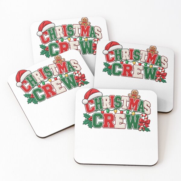 Item preview, Christmas Crew Embroidered Holiday Graphic designed and sold by LandFinStudio.