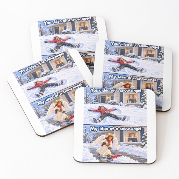 Item preview, Your Idea of a Snow Angel vs My Idea of a Snow Angel – Funny Winter Humor designed and sold by 5PalmsCreative.