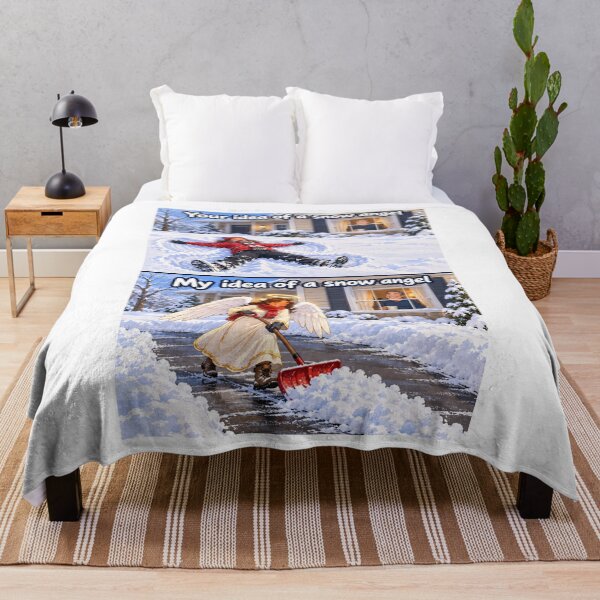 Item preview, Your Idea of a Snow Angel vs My Idea of a Snow Angel – Funny Winter Humor designed and sold by 5PalmsCreative.