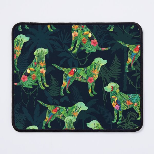 Item preview, Labrador Retriever in the Tropical Jungle designed and sold by Goodthingstree.