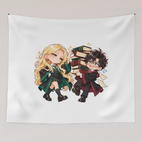 Item preview, Harry and Carina Malfoy Chibi Art designed and sold by Coloor.