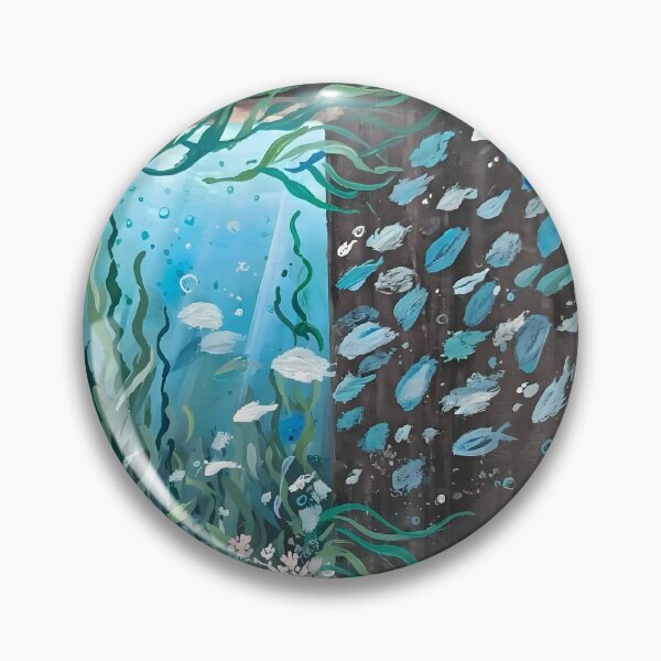 Item preview, Dreamy Ocean Window - Surreal Fish Escape, Sustainable Sea Cozy Art designed and sold by Cozyworld Studio.