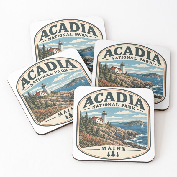 Item preview, Acadia National Park Maine - Stickers & Magnets designed and sold by projectbadass.