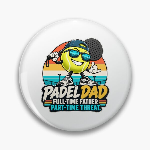 Item preview, Padel Dad Full-Time Father Part-Time Threat Funny Humor designed and sold by WeirdlyMild.