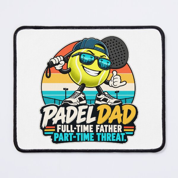 Item preview, Padel Dad Full-Time Father Part-Time Threat Funny Humor designed and sold by WeirdlyMild.
