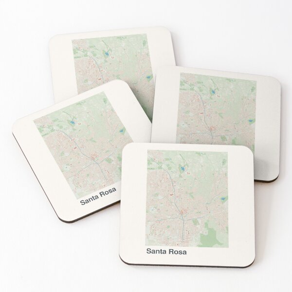 Item preview, Santa Rosa Minimalistic Map Art designed and sold by MapsNerd.