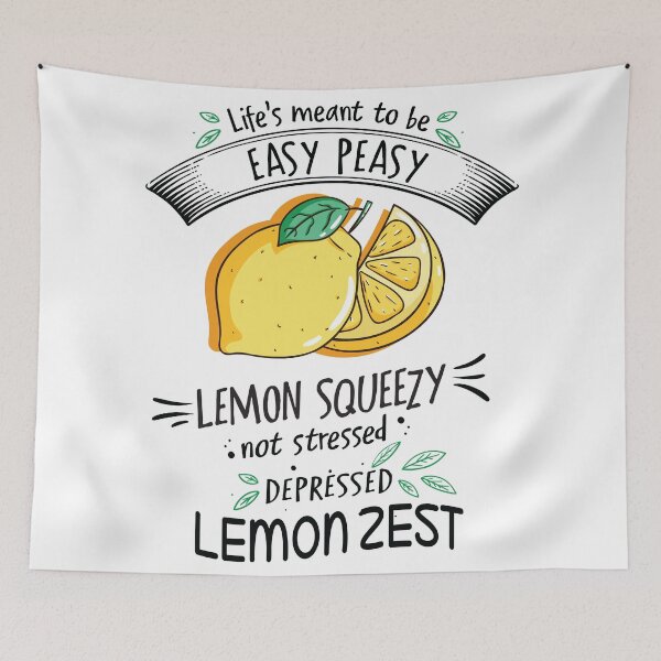 Item preview, Easy Peasy Lemon Squeezy designed and sold by Inappropriate Giggles.