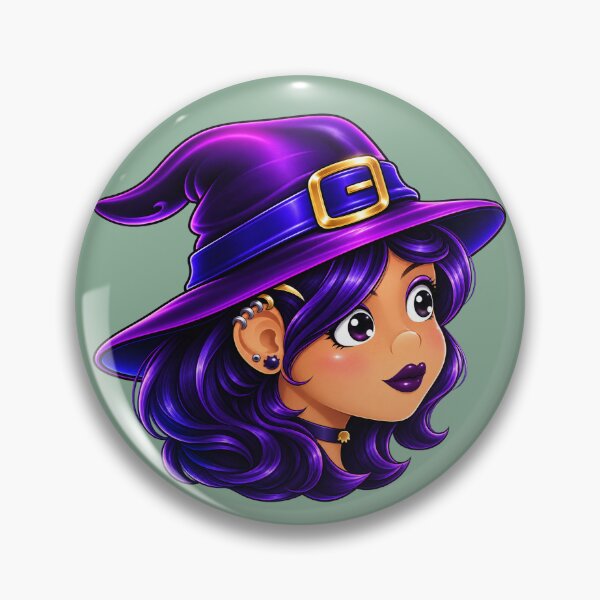Item preview, Halloween Witch Anime (purple hair) designed and sold by GlaDyxies.