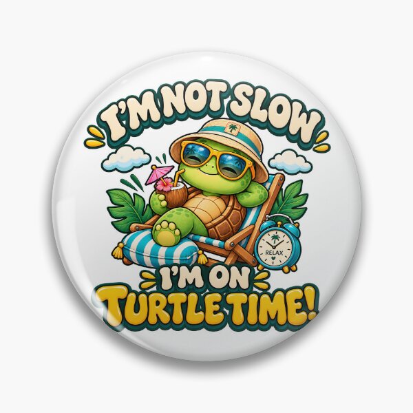 Item preview, Turtle Time - The Unbothered Turtle designed and sold by Flamocha.