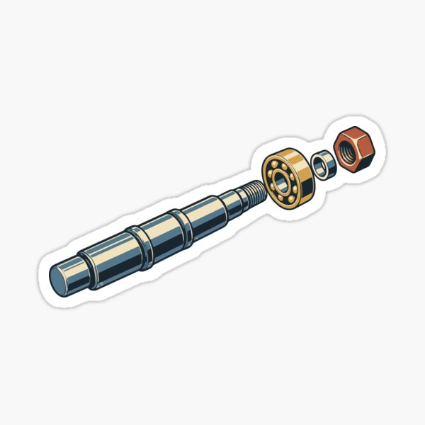 Item preview, Exploded Shaft Bearing and Spacer Assembly designed and sold by UprisingDesigns.
