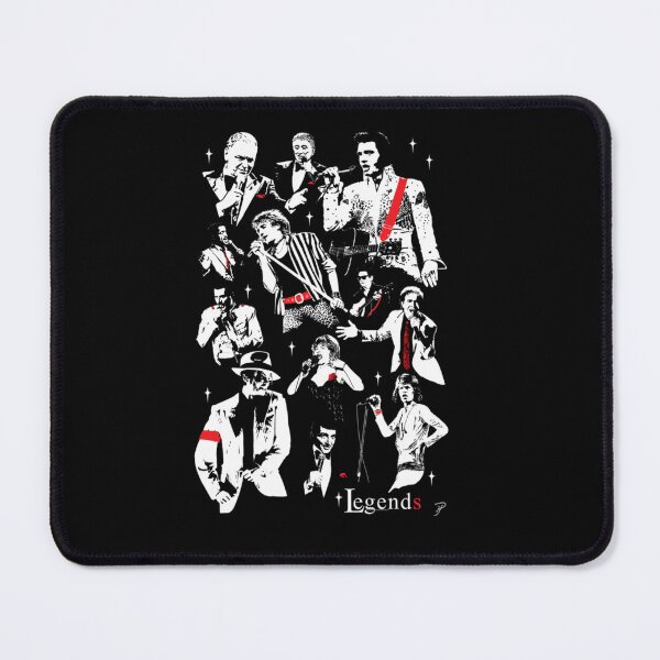 Item preview, Legendary Music Icons Vintage Rock Collage Design designed and sold by PulpComicVault.