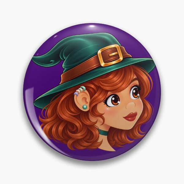 Item preview, Halloween Redhead Witch Anime designed and sold by GlaDyxies.