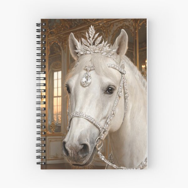 Item preview, White Horse Leaf Crown Aristocratic Royal Art designed and sold by KAMOCHI Art.