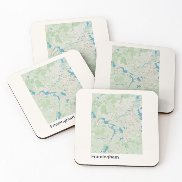 Item preview, Framingham Minimalistic Map Art designed and sold by MapsNerd.