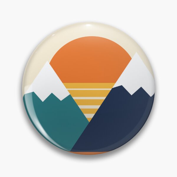 Item preview, Take a Hike Retro Mountain Badge designed and sold by LunarEcl1ps3.