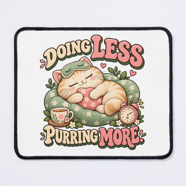 Item preview, Doing Less, Purring More designed and sold by Flamocha.