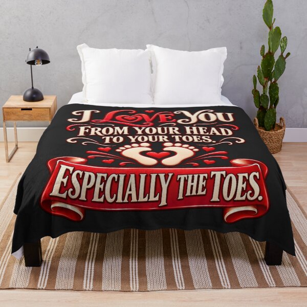 Item preview, Especially the Toes – Cheeky Romantic Foot Quote designed and sold by Bernd Friese.