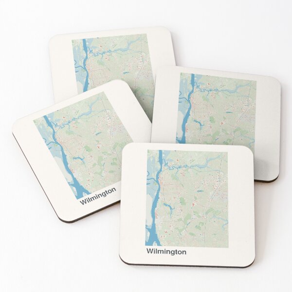 Item preview, Wilmington Minimalistic Map Art designed and sold by MapsNerd.
