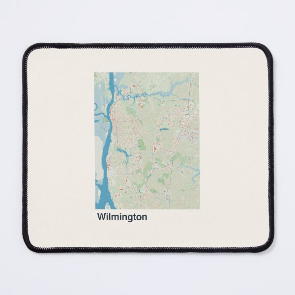 Item preview, Wilmington Minimalistic Map Art designed and sold by MapsNerd.