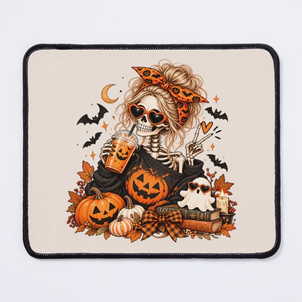 Item preview, Funny Halloween Skeleton Holding Pumpkin Coffee, Spooky Season Coffee Lover, Cute Fall Pumpkin Spice, Cozy Autumn Aesthetic designed and sold by Quiajia.