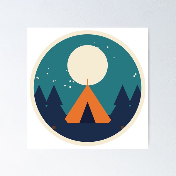 Item preview, Tent and Full Moon Badge designed and sold by LunarEcl1ps3.