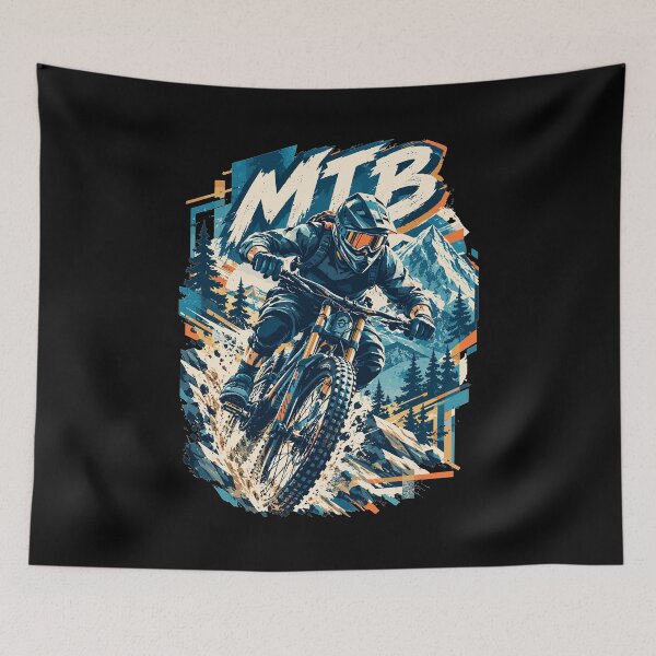 Item preview, Abstract MTB mountain bike design – full speed designed and sold by Pineapple-Tree.