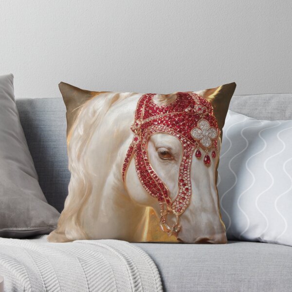 Item preview, White Horse Ruby Bridle Haute Joaillerie Art designed and sold by KAMOCHI Art.