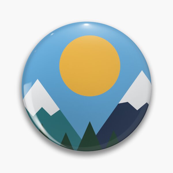 Item preview, Wild and Free Mountain Badge designed and sold by LunarEcl1ps3.