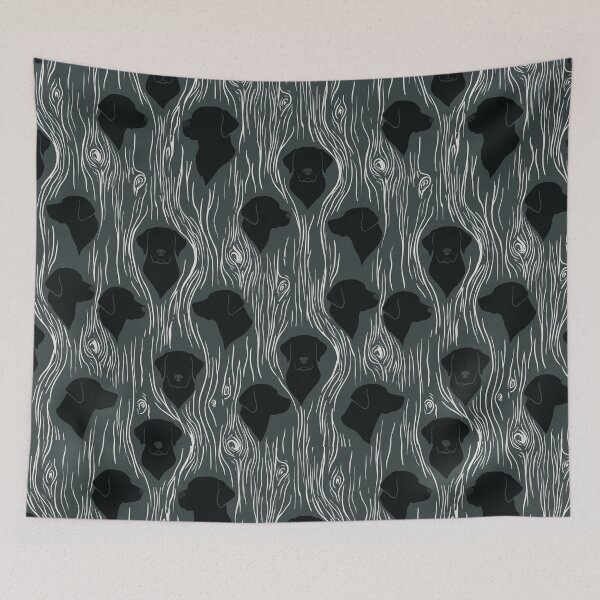 Item preview, Labrador Silhouettes on Wood Texture designed and sold by Goodthingstree.