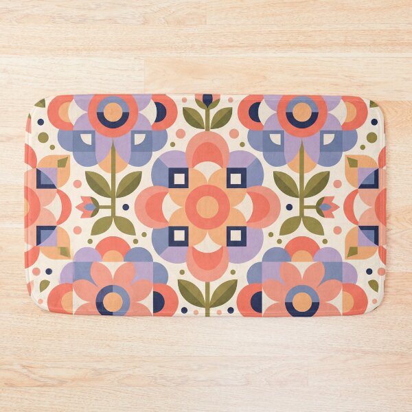 Item preview, Geometric Flower Quilt Pattern designed and sold by ASTRAL ART LAB.