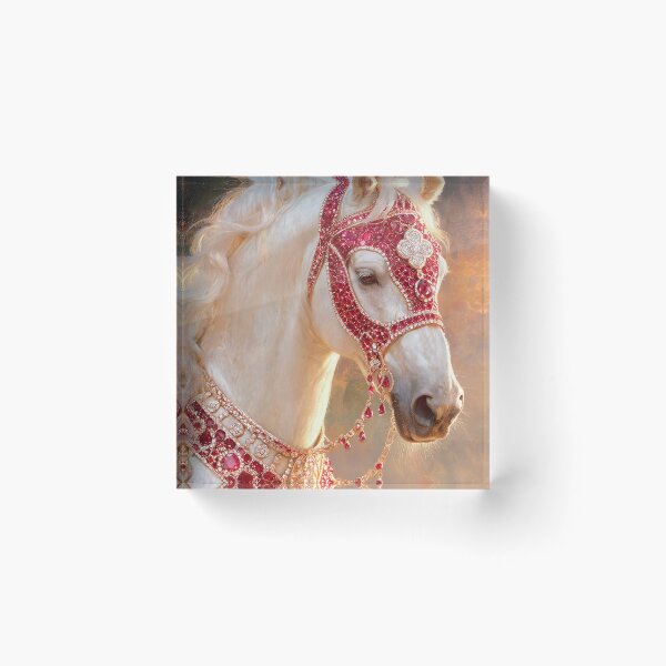 Item preview, White Horse Pink Gemstone Tiara Haute Joaillerie designed and sold by KAMOCHI Art.