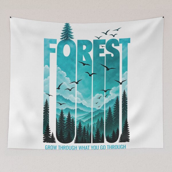 Item preview, Teal Forest ("GROW THROUGH WHAT YOU GO THROUGH") designed and sold by DemanDFashionFactroy.
