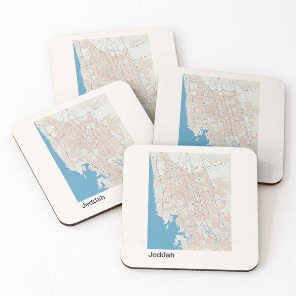 Item preview, Jeddah Minimalistic Map Art designed and sold by MapsNerd.