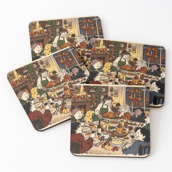 Item preview, Thanksgiving Dinner Family Gathering designed and sold by Oniyasha.