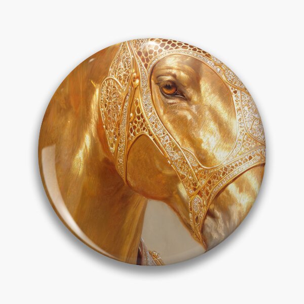 Item preview, Golden Horse Turquoise Gem High Jewelry Art designed and sold by KAMOCHI Art.