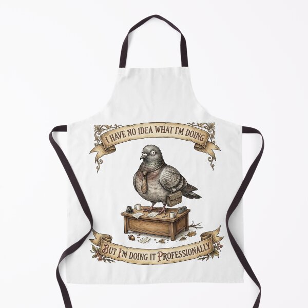 Item preview, Funny Office Pigeon I Have No Idea What I'm Doing Corporate Humor designed and sold by CoolCrazyChaos.