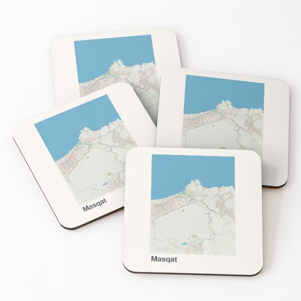 Item preview, Muscat Minimalistic Map Art designed and sold by MapsNerd.