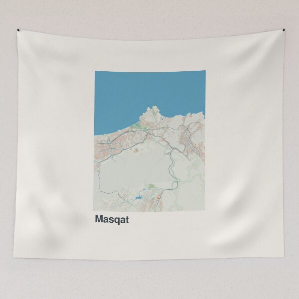 Item preview, Muscat Minimalistic Map Art designed and sold by MapsNerd.